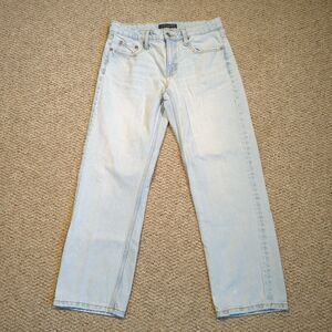 Aeropostale Low Rise Baggy Jeans Womens 6 Short Blue Denim Light Wash 90s